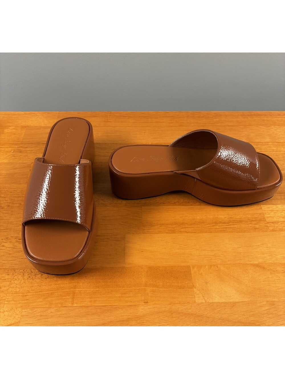 New Women’s Lisa Says Gah Cinnamon Dakota Platform Shoes US Size 7.5, EU 38